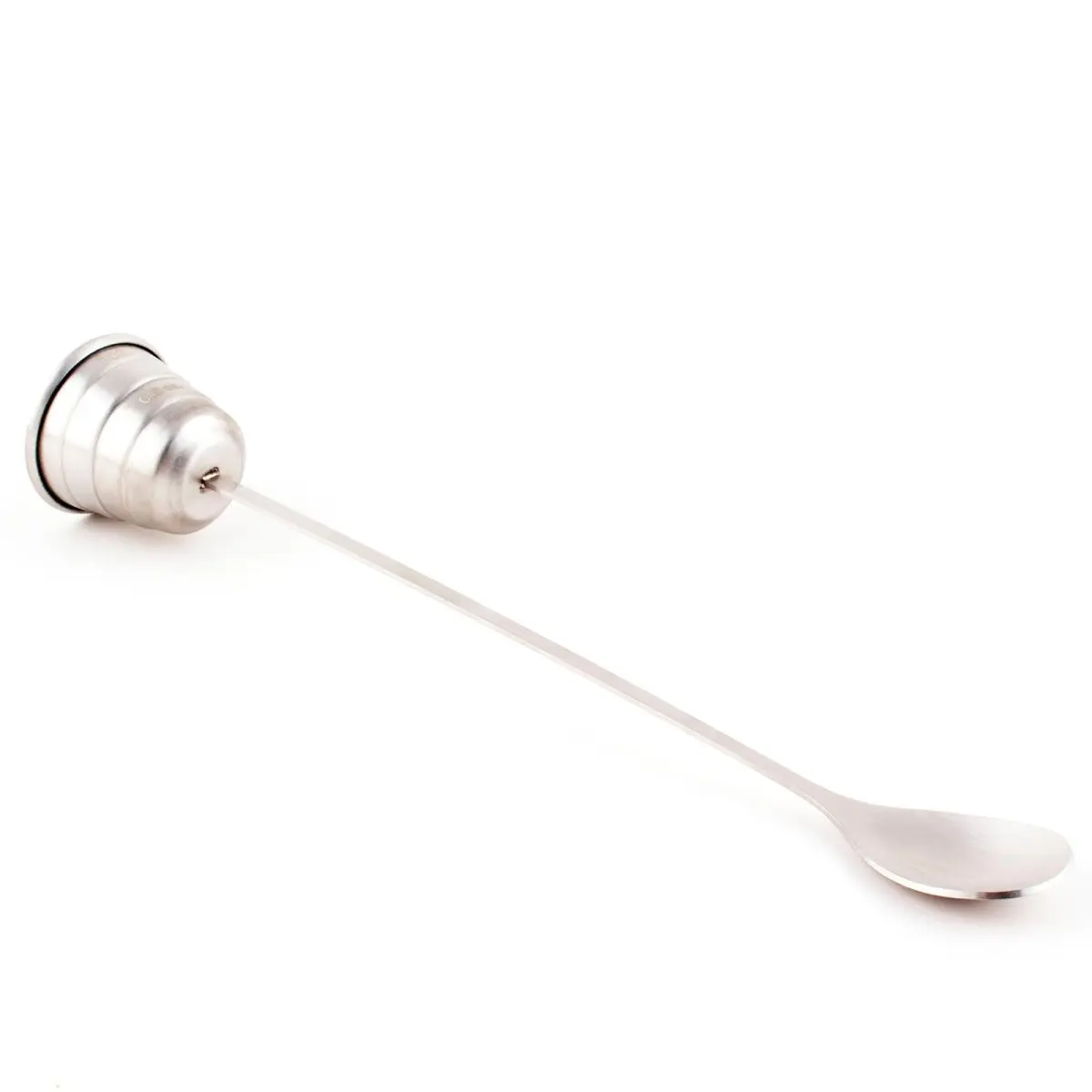 BarConic® 2-in-1 Design Long Handle Bar Spoon Jigger - 0.5oz-1oz Durable Metal Utensil, 9.75in Lightweight Kitchenware for Home & Bar Use, Easy to Clean
