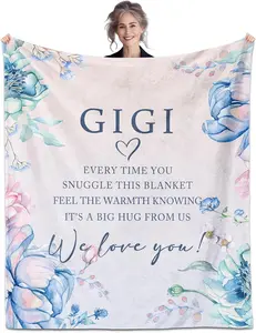 Gigi Gifts for Grandma, Gifts for Gigi, Gigi Gifts, Blankets for Gigi 60" x 50", Gigi Gifts for Mothers Day, Gigi Birthday Gifts, Gifts for Gigi from Grandkids, Gigi Gifts Ideas for Christmas