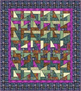 ARABELL SCRAP CRAZY KIT - Quilt Kit 62.5' x 70.25"