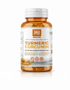 Al Taqwa Turmeric Curcumin Capsules Pure Natural Herb Blend 100 Capsules with Over 100 Active Compounds Including Curcumin