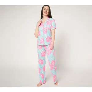 P.J. Salvage x Cozy Zoe Short-Sleeve Notch-Collar Pajama Set P.J. Salvage x Cozy Zoe Short-Sleeve Notch-Collar Pajama Set