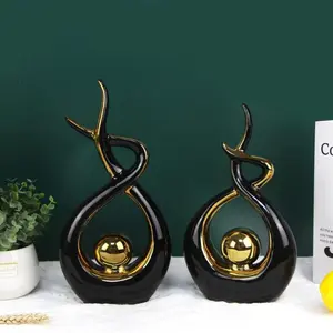 Modern Abstract Art Ceramic Statue Home Decor