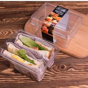 Sandwich Separation Packaging Boxes, Bread Storage Containers, Toast Preservation Boxes, Suitable for Refrigerating, Takeout Packing Boxes