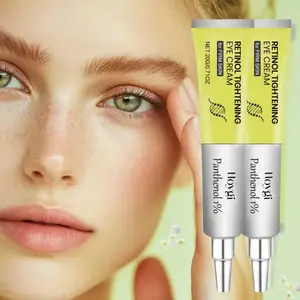 Buy one get one free retinol eye cream, moisturizing and firming the eye area, smoothing fine lines, with a light and non greasy texture, portable and suitable for all skin tones