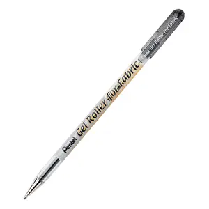 212 MAIN Black Gel Roller Writing Pen for Fabric, 12 Count