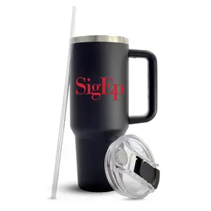 Sigma Phi Epsilon Fraternity 40oz Stainless Steel Tumbler with Handle