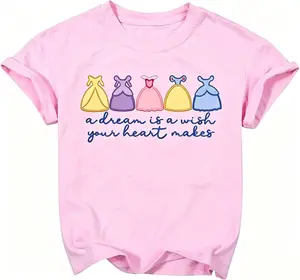 Princess Girls Shirt Magical Shirts for Girls Princess Dress Graphic T Shirt Holiday Vacation Tee Tops T Shirt For women