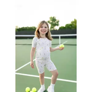 Short Sleeve Pajamas in Tennis