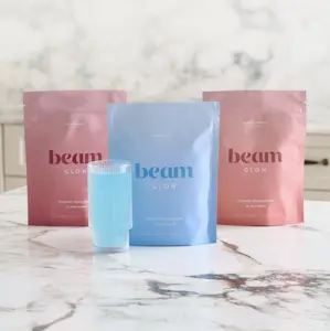 Beam Glow Women's Daily Superblend Duo/Trio Pack, 15 servings per bag (DuoPack 30 servings, TrioPack 45 servings), Supports Stronger Hair, Nails & Skin, Metabolism, Immunity and Hormone Balance, 10 calories per serving, 0 sugar