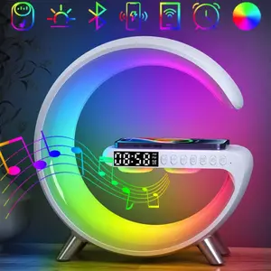 INTELLIGENT LED WIRELESS CHARGER HOME DECOR LAMP/CLOCK
