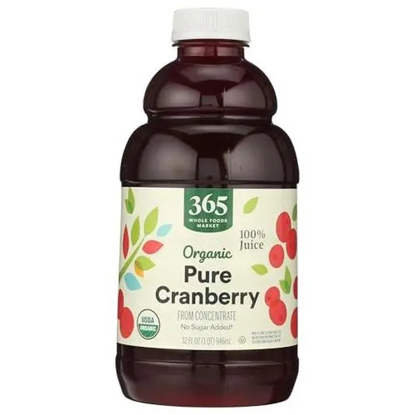 365 by Whole Foods Market, Organic Pure Cranberry Juice, 32 Fl Oz
