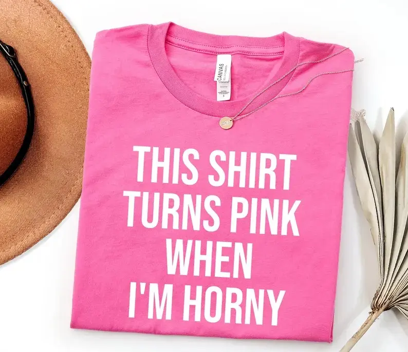 I'm Horny Inappropriate Shirt, rude dirty t shirts, Unwearable Sweatshirt, Unexpected Office Baby Tee, Funny shirt exchange, Valentines Party Tank top
