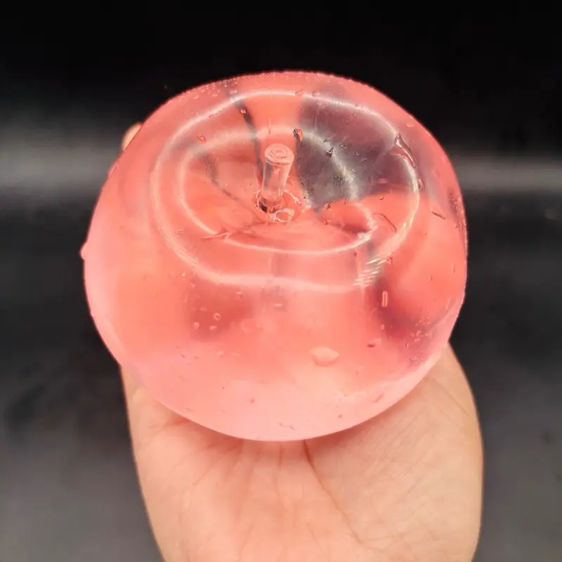 Large clear Vaseline Apple soft stressball