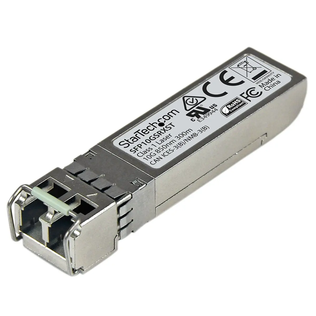 Startech SFP10GSRXST Cisco Compatible 10GB SFP Fiber Transceiver Module, Fiber Linking, LC Connector