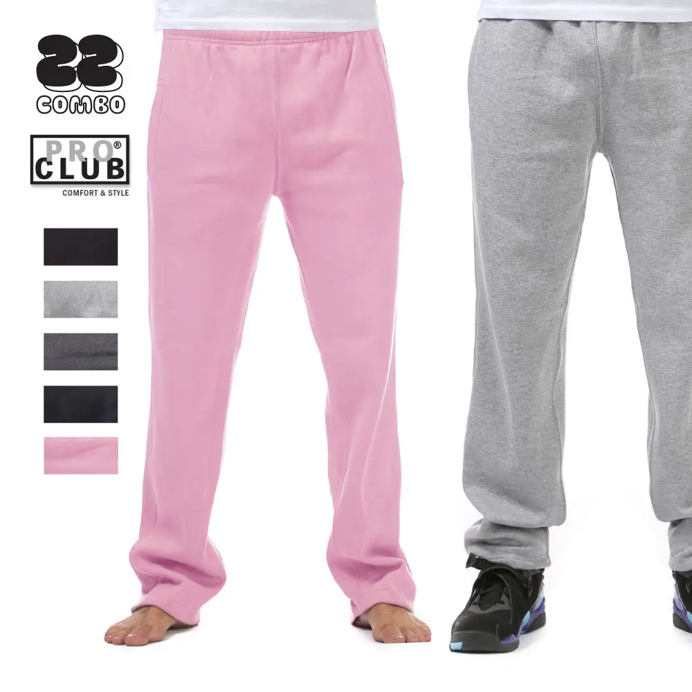 PROCLUB Men's Comfort Fleece Fabric Pants - Menswear Fashion Athletic Sweatpants with 2 Pockets, Hip Hop Style Casual Trousers for Big and Tall (S to 5XL), Breathable, Big‑Tall Coverage