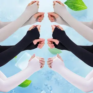 2025 6 Pairs Wrist Arm Sleeve Fashion Women Elbow Gloves Long Fingerless Gloves Elbow Mittens Wrist Arm Sleeve Summer Accessories Gift