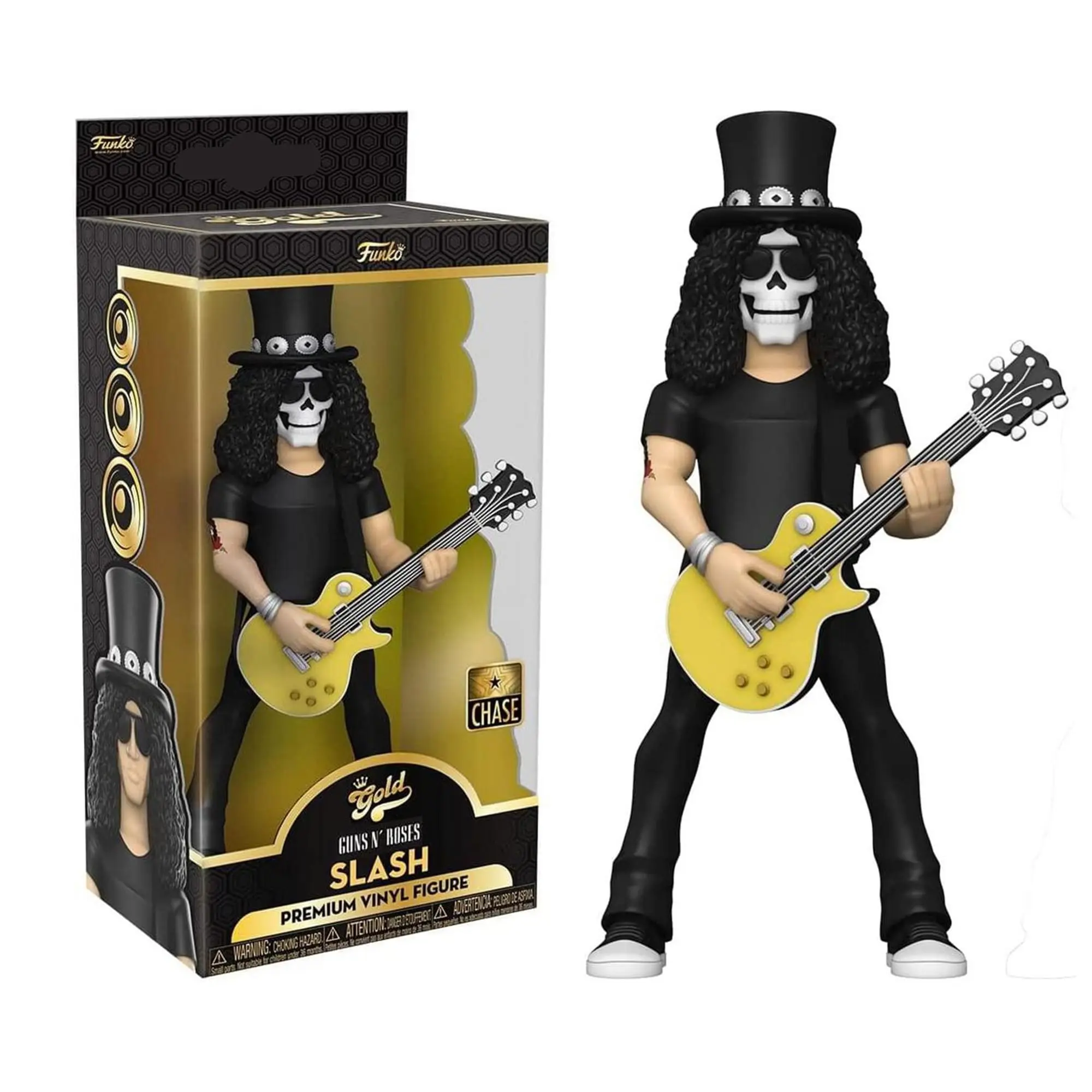 GnR Guns N Roses Funko Gold 5-Inch Vinyl Collector Figure - Slash CHASE, Action Figurine, Collectible Action Figure, Collector Figures