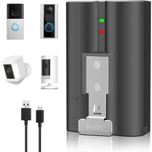 New V4 Battery for Ring-Doorbell-Camera 2/3/4/3+/3plus, Stick-Up Cam (2nd & 3rd Gen), Peephole/Spotlight Camera/Spotlight Cam Solar/Camera Indoor Outdoor 3.65V 6040mAh springtok