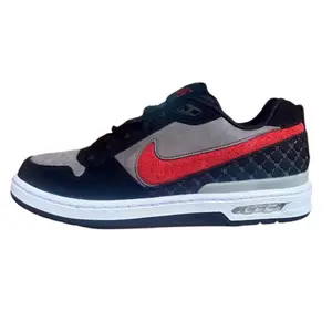 Men's Nike Paul Rodriguez Zoom Air Low Bred Skate Sneakers - Black Casual Footwear, Comfortable Durable Trainer with Iconic Colorway