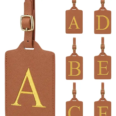 Personalized Luggage Tag with Name ID, 26 Letters, Durable and Lightweight, Ideal for Travel, Perfect Gift for Men，Suitable for Thanksgiving, Christmas, Valentine's Day