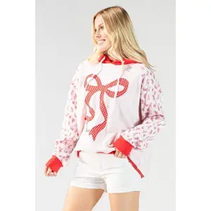 Simply Southern XOXO Love Ribbon Long Sleeve Hoodie