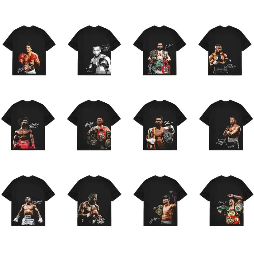 Boxing Fighters Collection T-shirt, Boxing Fan, Boxing Champion Sports Shirt, Gift for Him, Menswear, Womenswear, Full Size