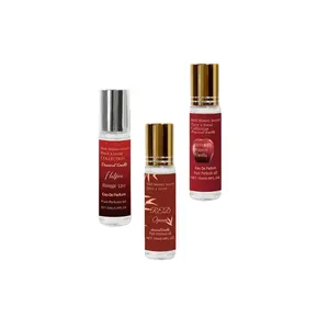 3pcsx10ml Bacarat 540 Perfume Oil, Non-Alcoholic Floral Vanilla Musk Scent, Long-Lasting Fragrance for Women, Rollerball Design, Concentration 5-15%