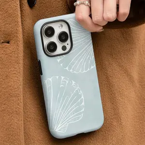 This is a durable, dual-layer seashell-shaped protective case for both iPhone 17/16/15/14/13/12/11 Pro Max/Plus/Pro and Samsung Galaxy S25/S24/S23 Ultra series. It's also suitable for couples.