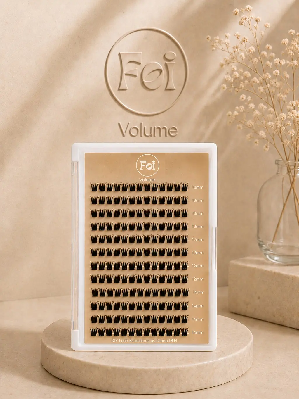 FOI DIY Eyelash Clusters - Volume Style - D Curl