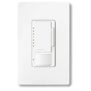 Lutron Maestro RF Occupancy Sensor Dimmer, 8A, 0-10V, White, MRF2S-8SD010-WH