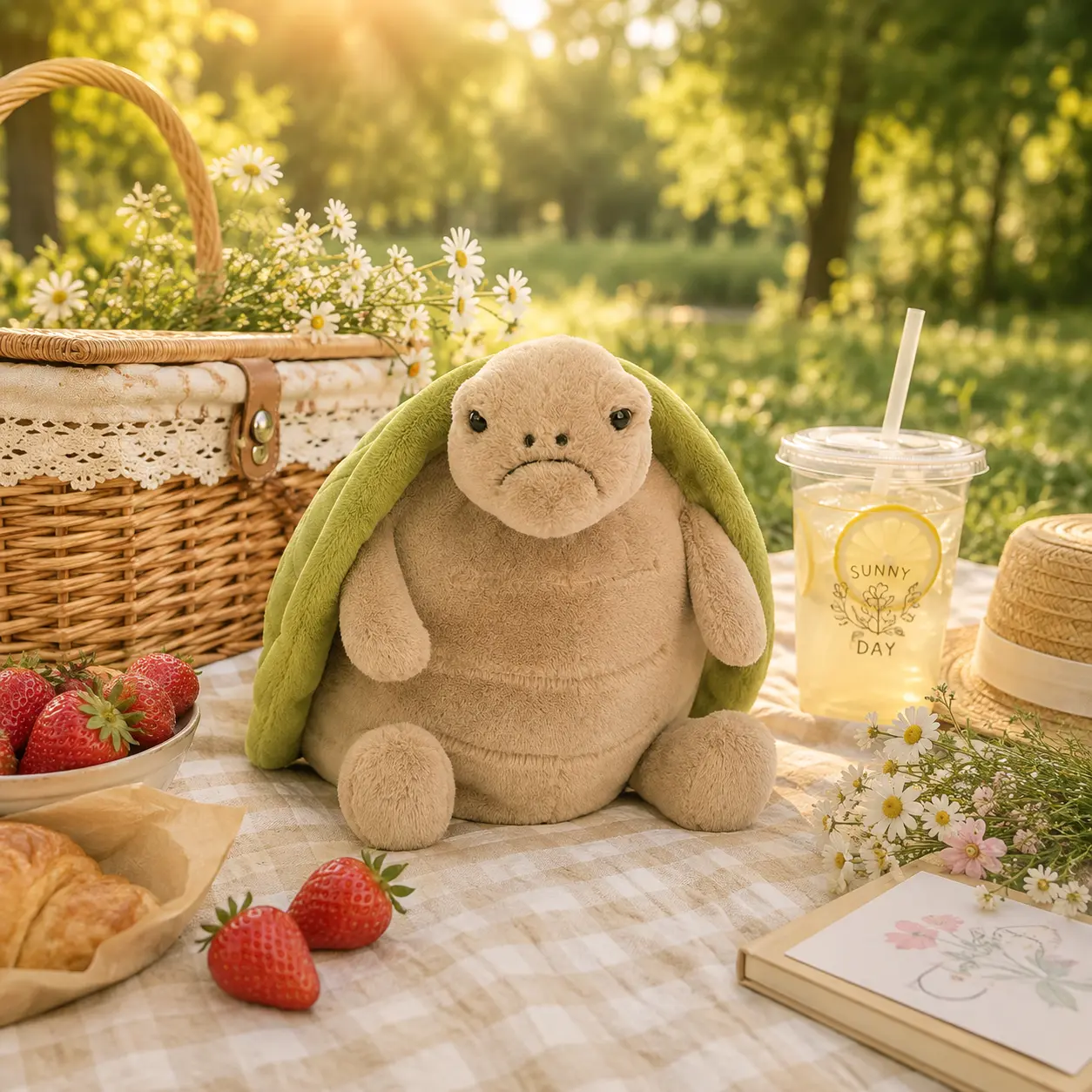 Jellycat Timmy Turtle Plush – Grumpy Face Soft Stuffed Turtle, Cute Cozy Companion & Unique Gift for Kids and Turtle Lovers
