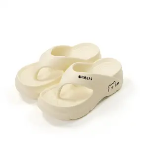 Women's EVA Height-Increasing Toe Thong Flipflop - Breathable, Soft, Non-Slip Casual Footwear, Versatile Sandal for Beach & Home Walking, Shoes for Women,summervibes