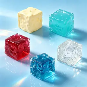 FUFUSQUISHY Yellow Cheese Stress Toy, 4 Inch Soft Non-Rebounding Squishy for Adults & Kids, Sensory Fidget Toy with Tactile Stress Relief Fun, Classroom Rewards, Birthday Gift, Gift for girlfriend, Desk Toy