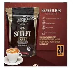 Sculpt Latte Premium Coffee with 210mg Reishi, and L-Carnitin& Natural Energy - Beverage Creamy Milk Creamer