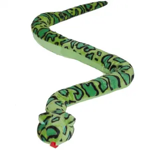 212 MAIN 72 in. Giant Green Plush Snake Stuffed Animal - Plush Fabric Cat Toy with Realistic Look for Cats, Pet Supplies, Stuffed Animals