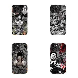 Pablo Escobar Tony Montana,Suitable for iPhone 17/16/15/14/13/12/11 Pro Max/Plusand Samsung Galaxy S23-25, shock-absorbing, anti-drop protective case, lightweight, new fashion trend design
