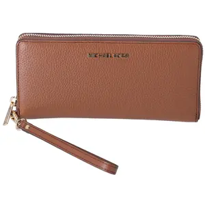 Pre-owned MICHAEL KORS Leather Small Leather Goods Jet Set Travel Large Continental Pebbled Wallet Luggage