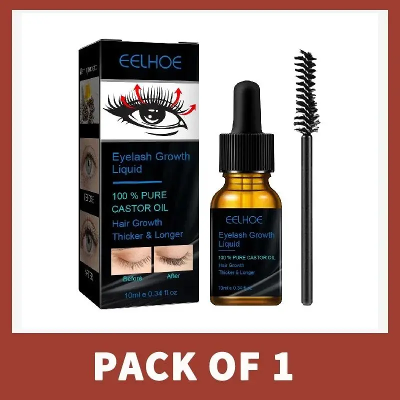 EELHOE 7-Day Eyelash Fast Growth Serum 10ml - Lash Serum for Women, Natural Curl, Botanical Nourishment & Repair, Transparent Daily Eye Treatment, Eyelash Growth Serum
