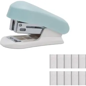 1 Pack Staplers for Desk Staplers, Blue Stapler, Miniature Stapler with Staples Staplers Office, Gift for Student or Office Use (Blue)