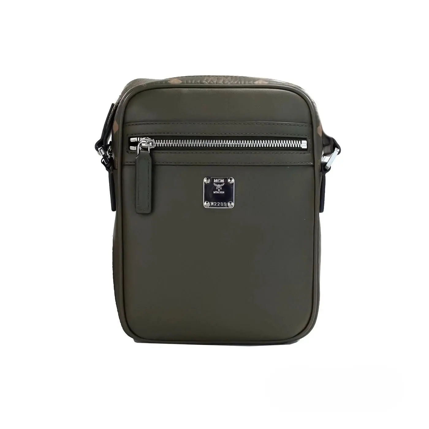 Pre-owned MCM Leather Crossbody bags Visetos Camera Crossbody Women's Bag