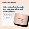 DRMTLGY FacialRX Daily Peel Pads with Mandelic, Lactic, Succinic, and Salicylic Acid. Gentle Barrier-Friendly Exfoliating Pads