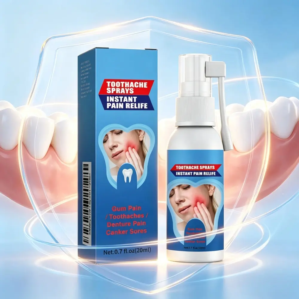 Daily Oral Spray for Gentle Toothache Relief and Soothing Gum Discomfort, Unscented Mouth Care Aerosol, Tooth Pain Spray