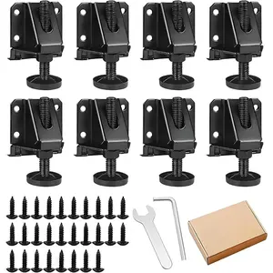 8 Pack Heavy Duty Leveling , Furniture Levelers Adjustable Table  Leveler Workbench Leveling  for Furniture, Table, Cabinets, Workbench, Shelving Units and