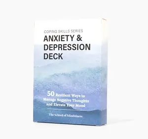 The School of Mindfulness- Mindfulness Coping Skills Series Decks: Depression and Anxiety