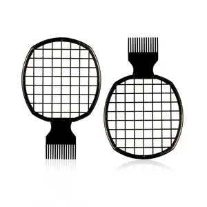 2Pcs Upgraded Twist Combs for Curls - Better Hair Brush for Men and Women (Black) Haircare Heatless