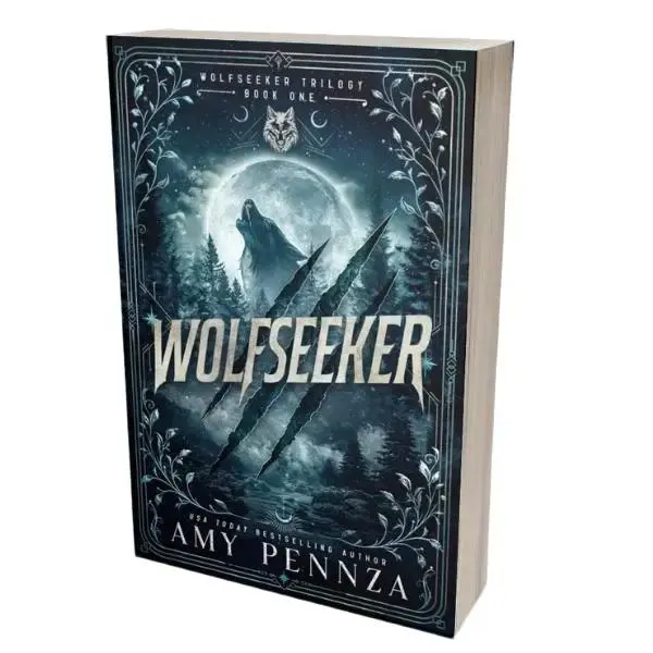 Wolfseeker MM Paranormal Romance Paperback DISCREET Cover Version + character art - signed by the author