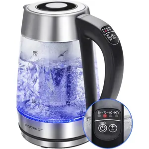 Electric Kettle,  Kettle with Temperature Control and  Infuser, Hot Water Kettle with Variable Temperature, Keep Warm Function, LED  Light Change, Auto Shut-Off, 1.7L Household Appliances Power
