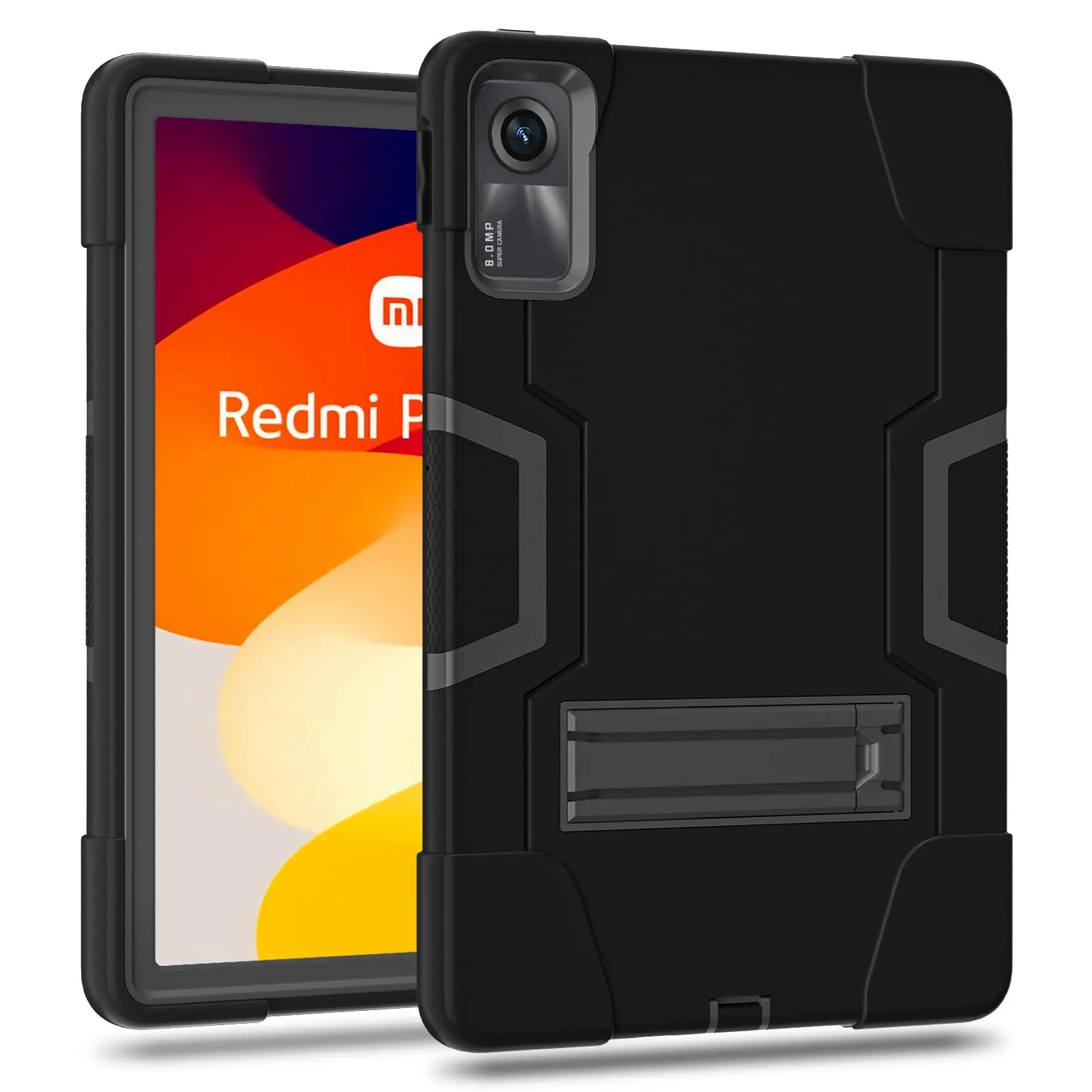 Doemoil Case for Lenovo Tab M11 11 inch Tablet, Shockproof Kids Case with Kickstand