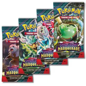 Pokemon Scarlet & Violet Twilight Masquerade 4 Booster Packs - Includes 4 Boosters