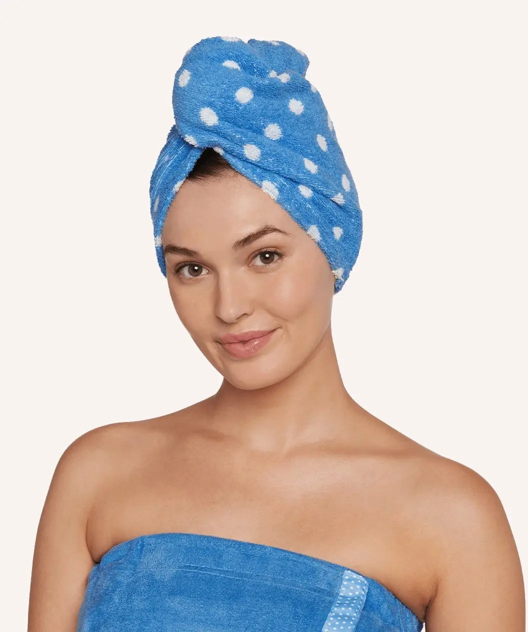 2 piece Bath Wrap and Hair Towel Set - Bath Wrap and Turbie Twist Combo with Cotton Turbie Twist and Microfiber Bath Wrap Size Small
